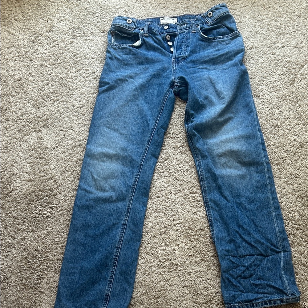 We The Free Indigo Button-Fly Jeans